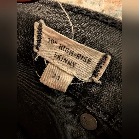 Madewell High Rise Black Jeans - Picture 7 of 8